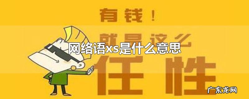 网络语xs是什么意思