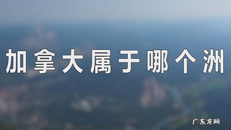 加拿大属于哪个洲