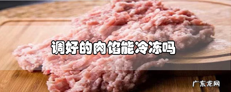 调好的肉馅能冷冻吗