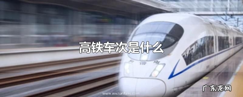 高铁车次是什么