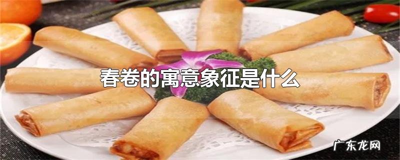 春卷的寓意象征是什么