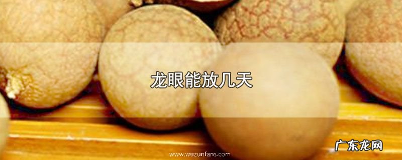 龙眼能放几天
