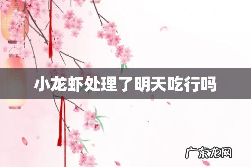 小龙虾处理了明天吃行吗