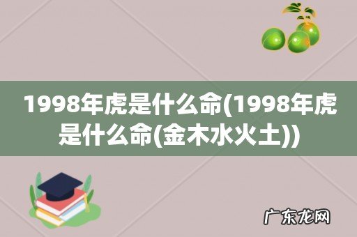 1998年虎是什么命(金木水火土 1998年虎是什么命)