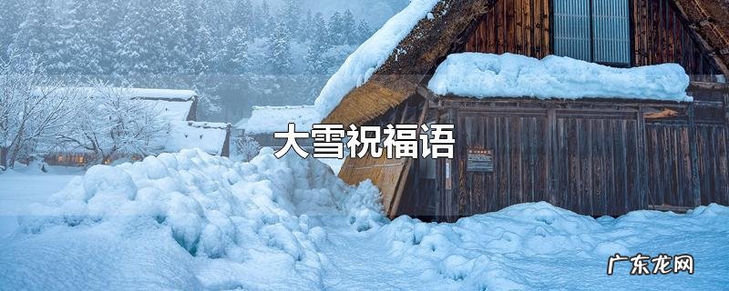 大雪祝福语