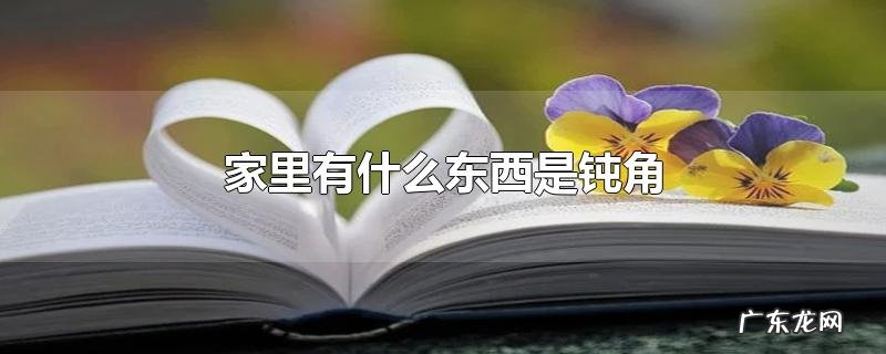 家里有什么东西是钝角