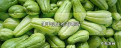 佛手瓜生吃有毒吗