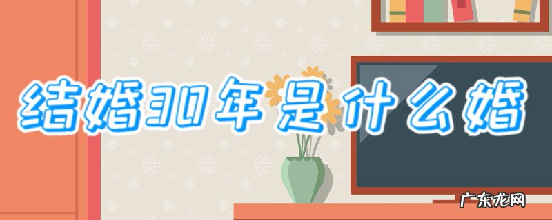 结婚30年是什么婚