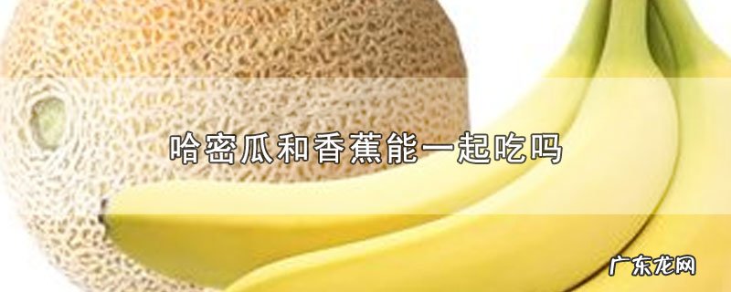 哈密瓜和香蕉能一起吃吗