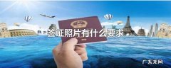 签证照片有什么要求