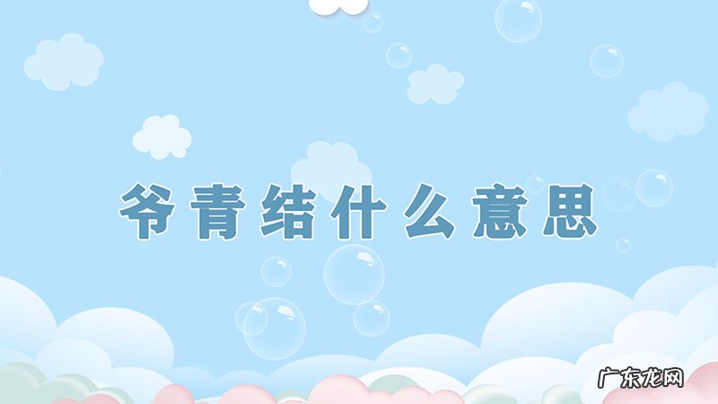 爷青结什么意思