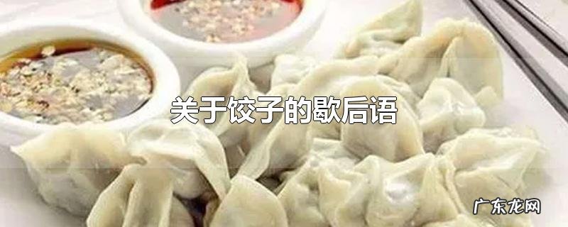 关于饺子的歇后语