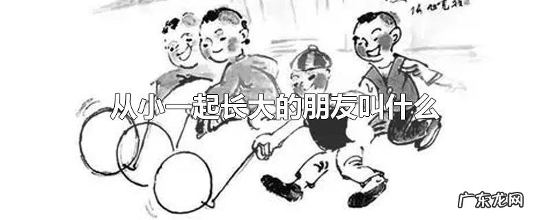 从小一起长大的朋友叫什么