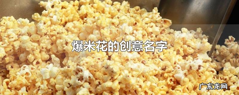 爆米花的创意名字
