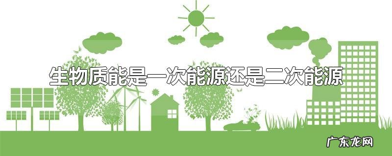 生物质能是一次能源还是二次能源