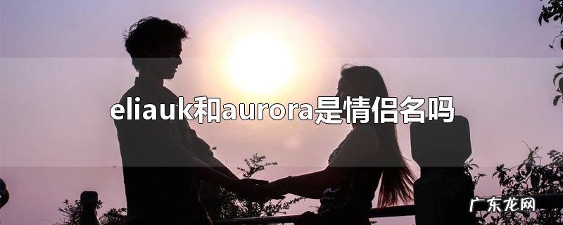 eliauk和aurora是情侣名吗