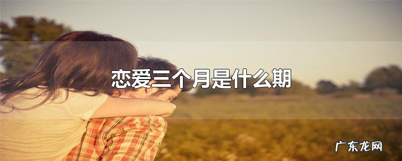 恋爱三个月是什么期
