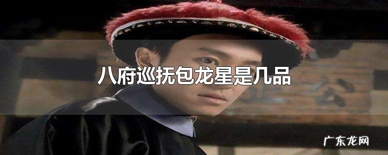 八府巡抚包龙星是几品