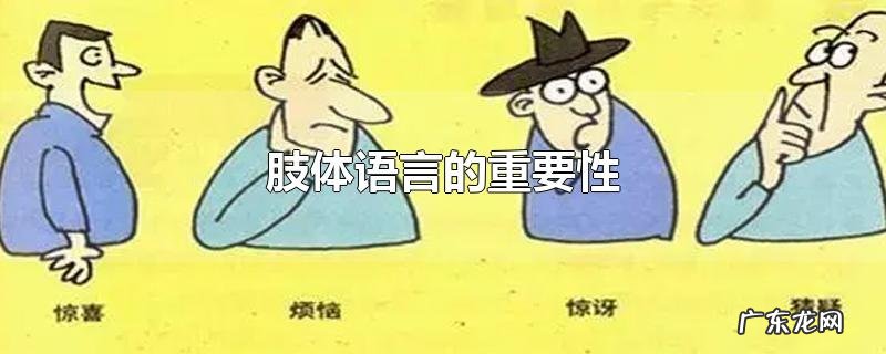 肢体语言的重要性