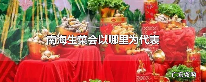 南海生菜会以哪里为代表