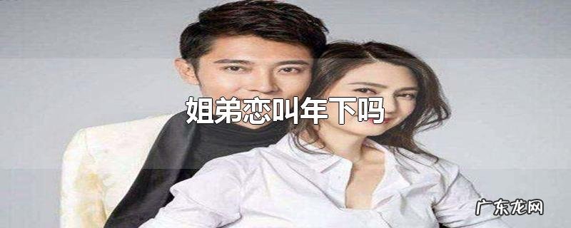 姐弟恋叫年下吗