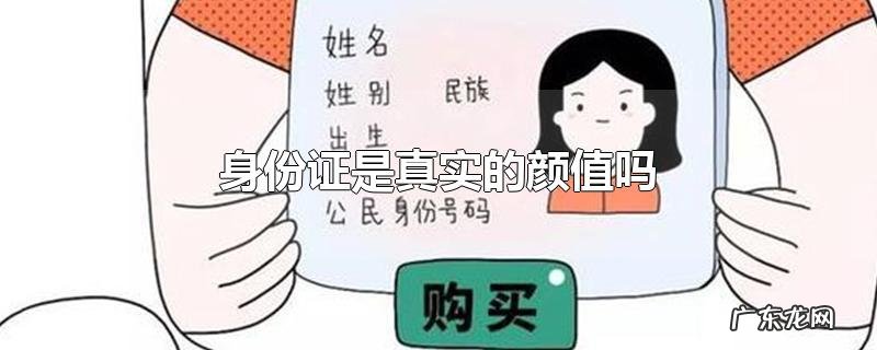 身份证是真实的颜值吗
