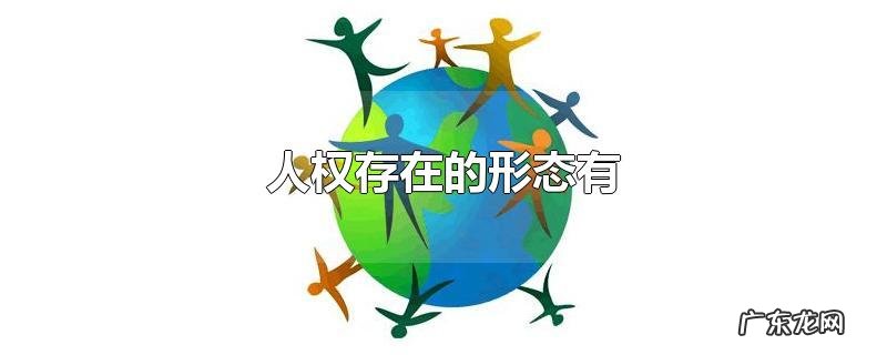 人权存在的形态有