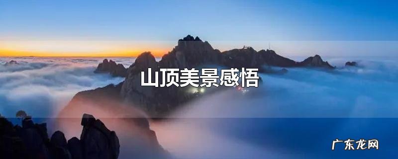 山顶美景感悟