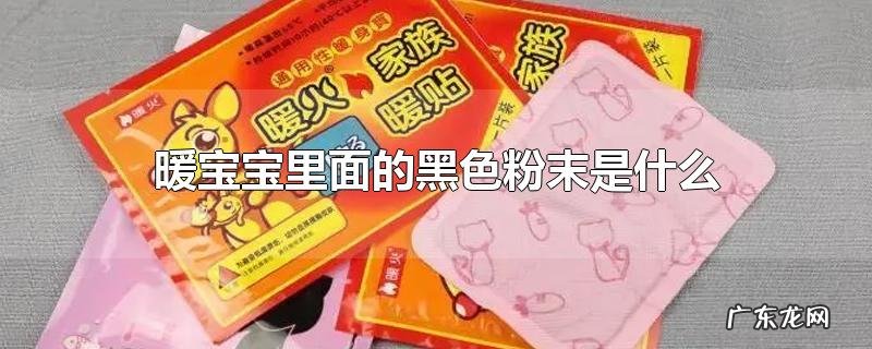 暖宝宝里面的黑色粉末是什么