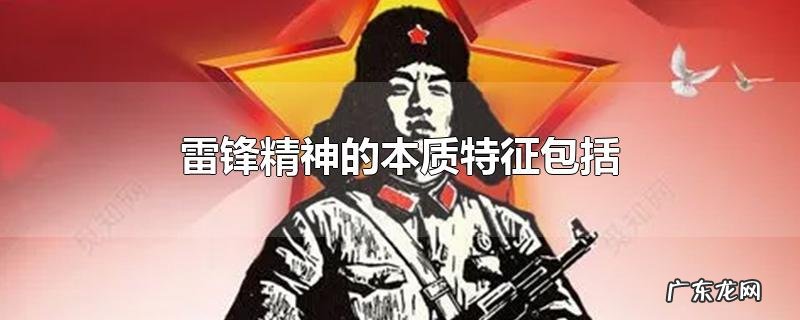 雷锋精神的本质特征包括