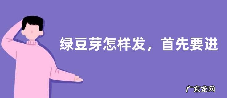 绿豆芽怎样发,首先要进行浸种
