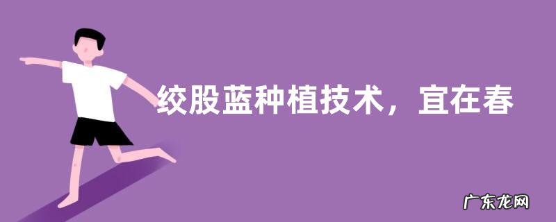 绞股蓝种植技术，宜在春秋季节播种