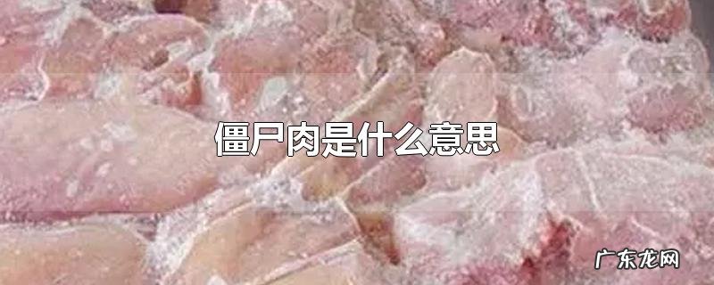 僵尸肉是什么意思