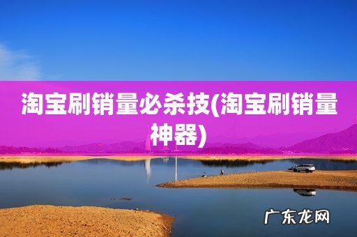 淘宝刷销量神器 淘宝刷销量必杀技