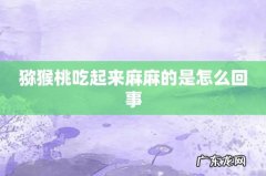 猕猴桃吃起来麻麻的是怎么回事