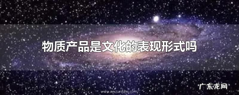 物质产品是文化的表现形式吗