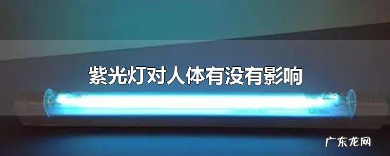 紫光灯对人体有没有影响