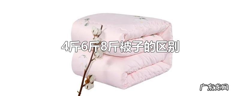 4斤6斤8斤被子的区别