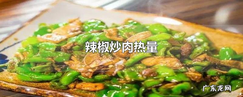 辣椒炒肉热量