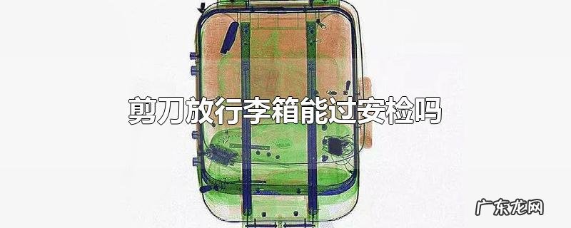 剪刀放行李箱能过安检吗