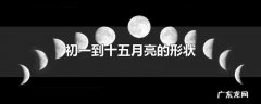初一到十五月亮的形状