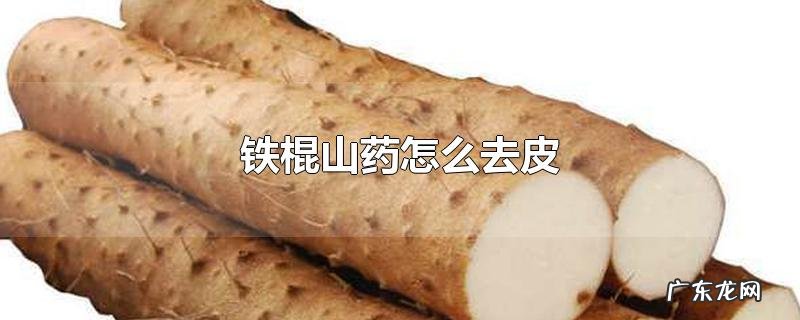 铁棍山药怎么去皮
