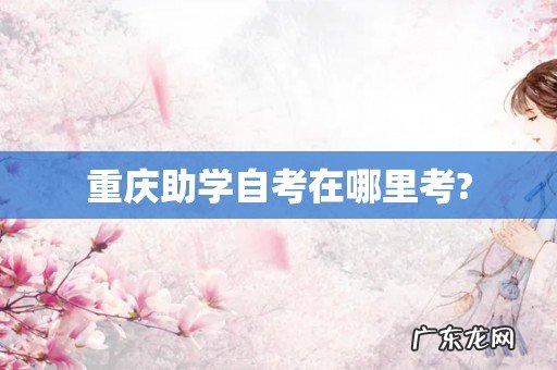 重庆助学自考在哪里考?