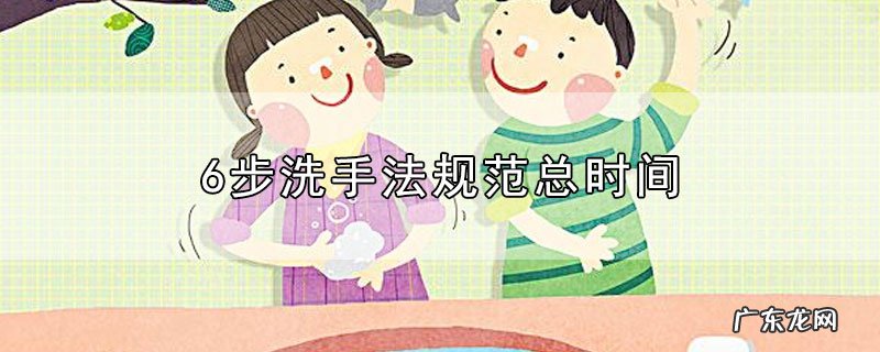 6步洗手法规范总时间