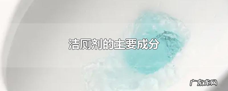 洁厕剂的主要成分