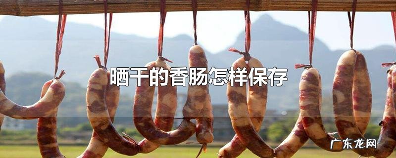 晒干的香肠怎样保存