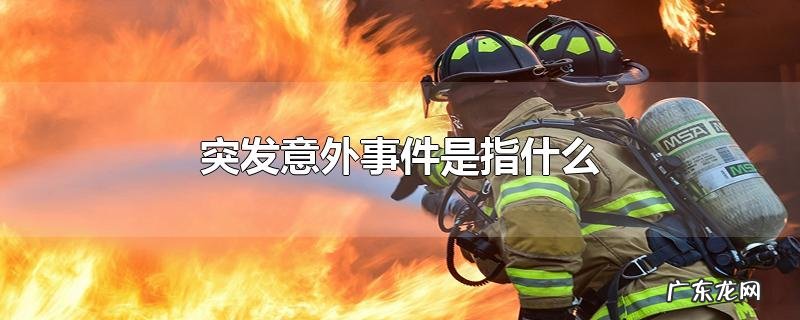 突发意外事件是指什么