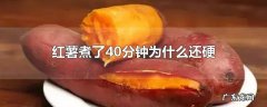 红薯煮了40分钟为什么还硬