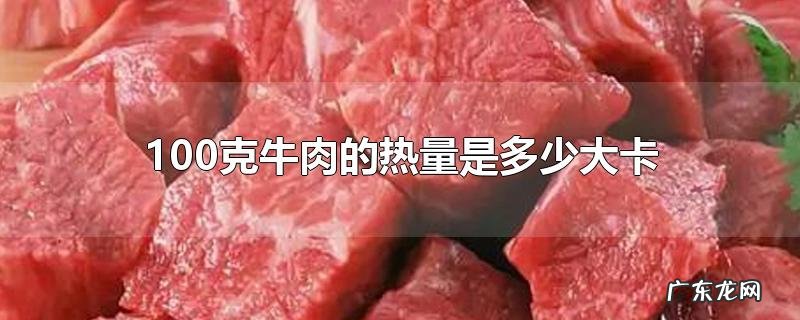 100克牛肉的热量是多少大卡