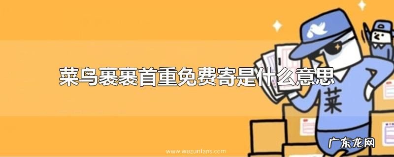 菜鸟裹裹首重免费寄是什么意思